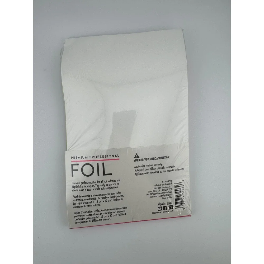 Colortrak Premium Professional‎ Foil Vivid Color 45 Pre-Cut Sheets 5x8 CTF45-PTB